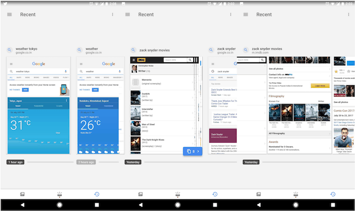 Google App: disattivare la scheda Recents su Android