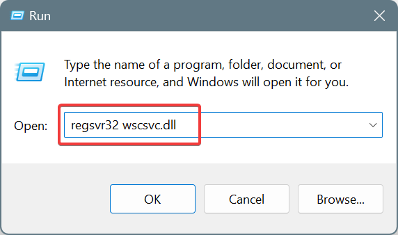 register DLL using command