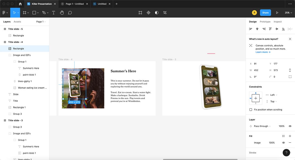 Figma с макетом поверх изображения женщины.