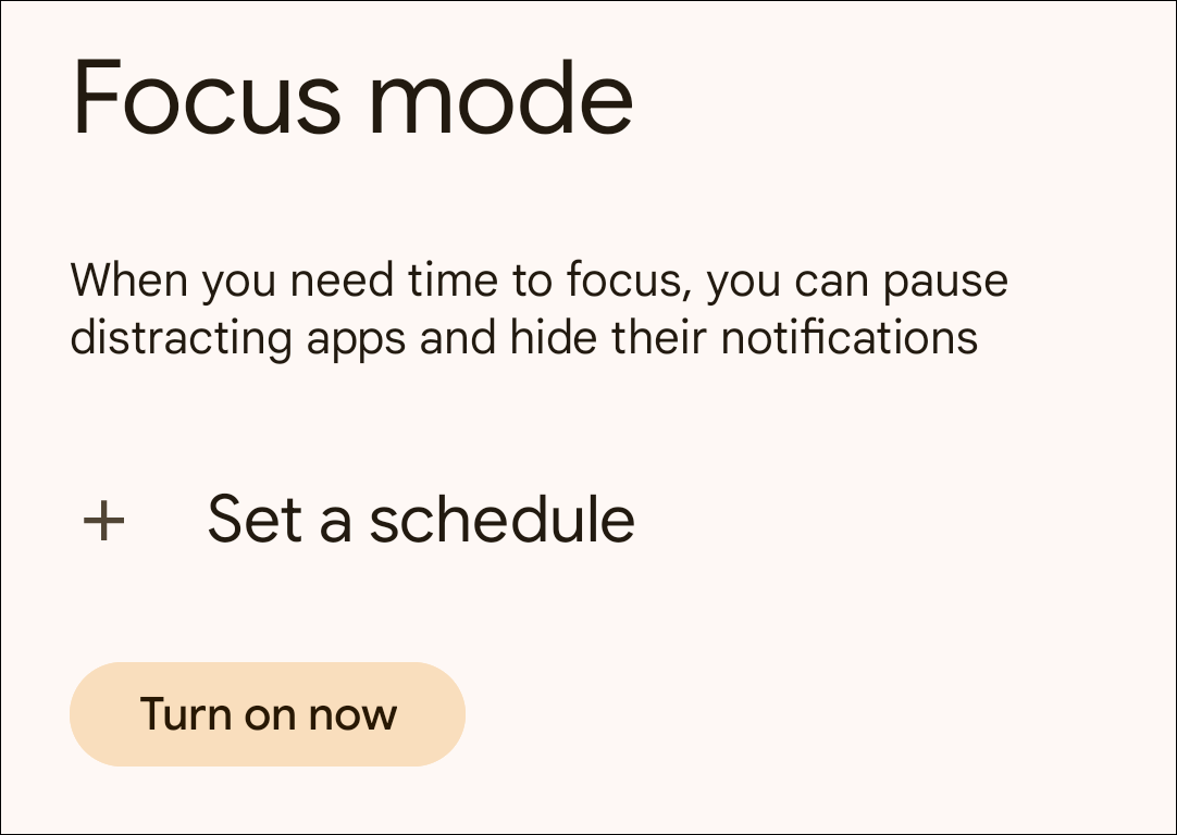 Turn on now or schedule.