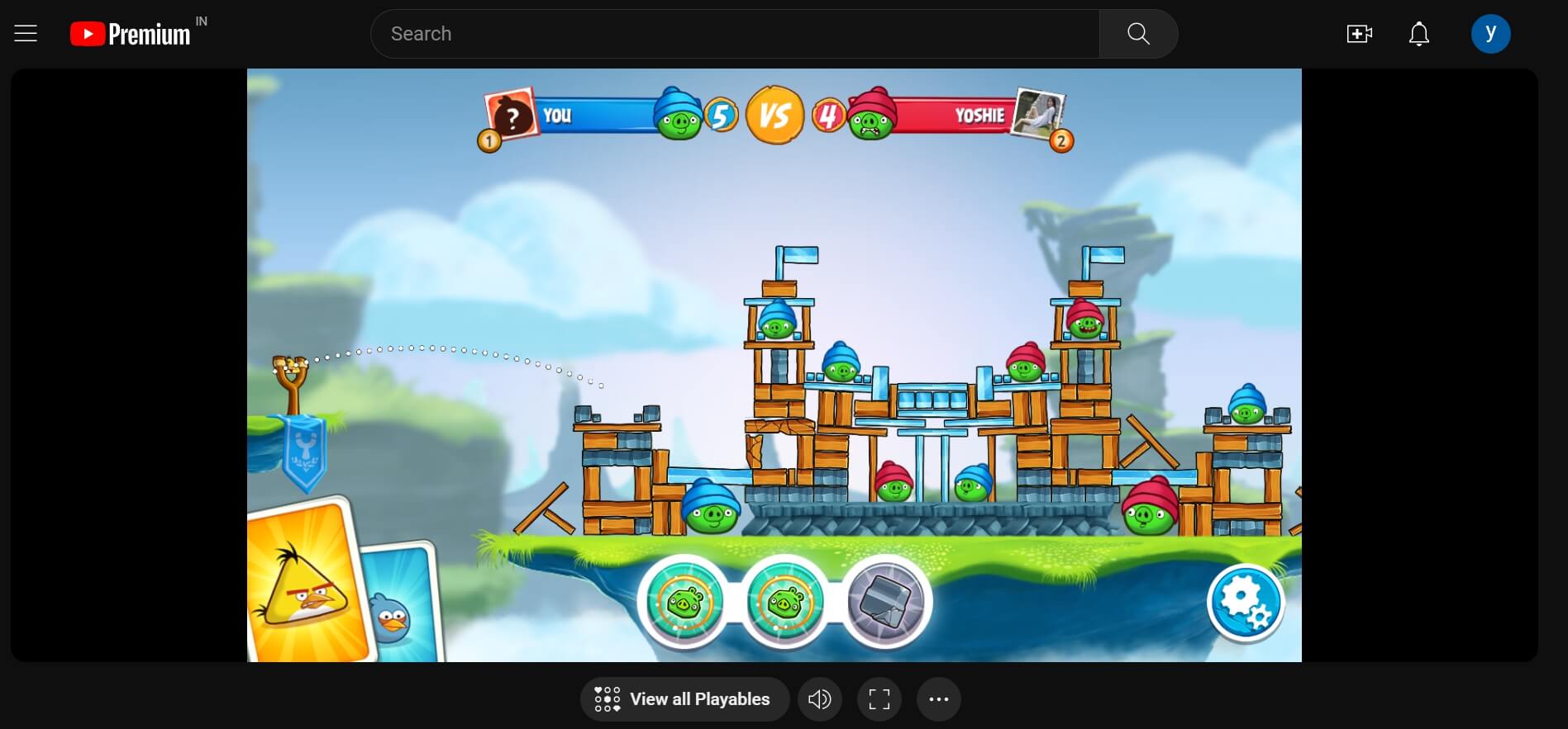 how to play a game on YouTube