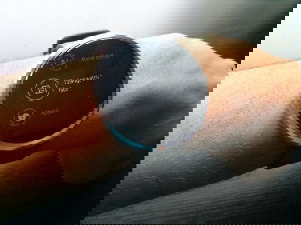 Нижняя часть меню настроек на часах