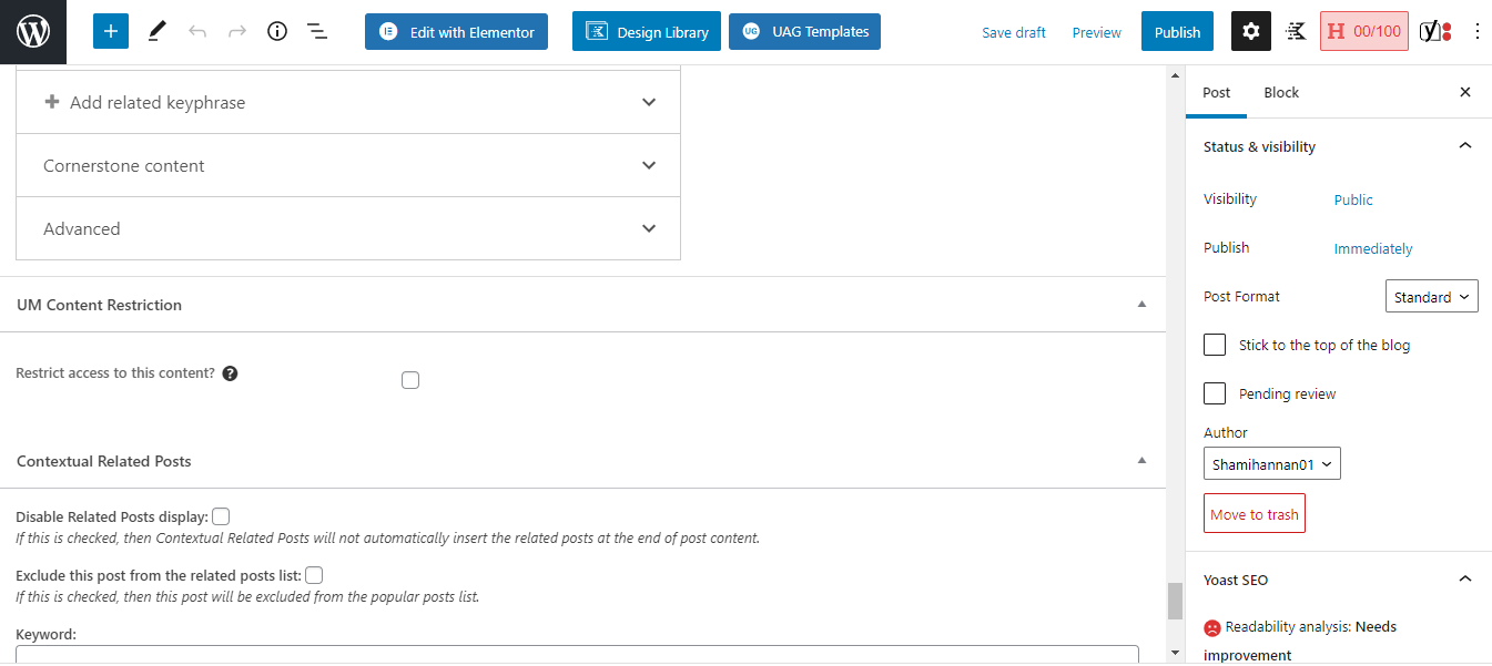 Ограничение контента на отдельной записи с помощью Ultimate Member