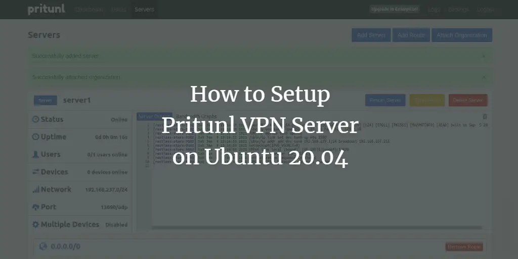 Pritunl VPN на Ubuntu 20.04 — установка и настройка