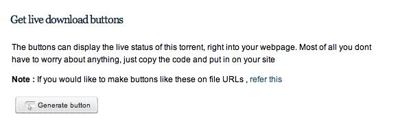 Генерация живой кнопки скачивания и счётчика раздачи