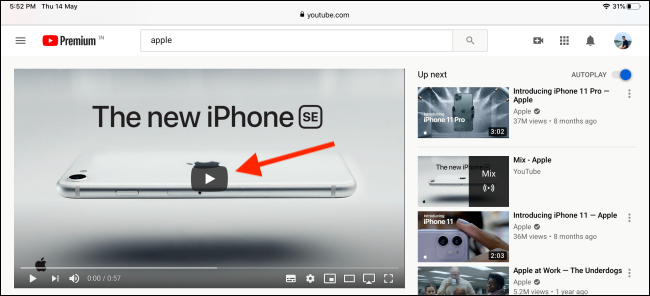 YouTube PiP на iPad: как включить