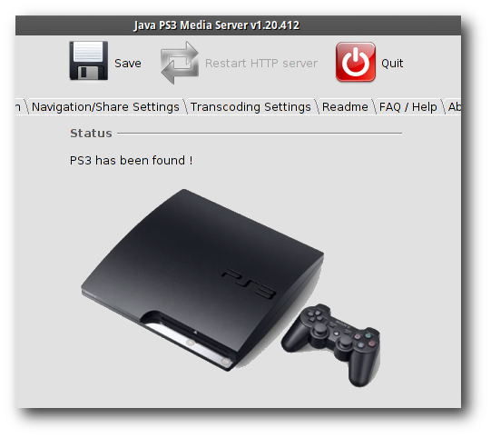 PS3 обнаружена в локальной сети