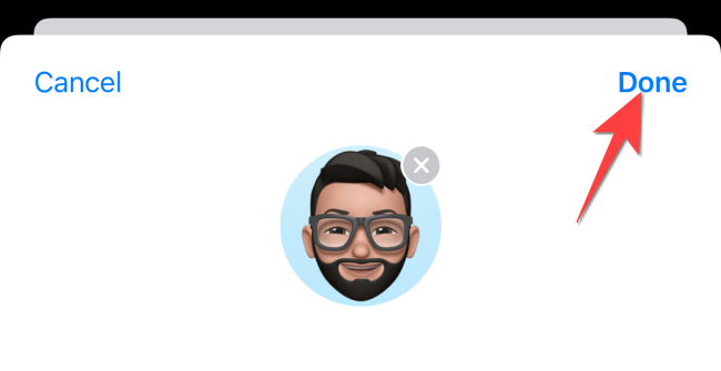 Нажмите «Готово» для завершения изменений.