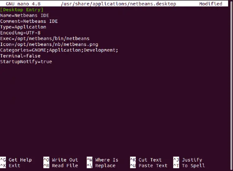 Создание ярлыка NetBeans