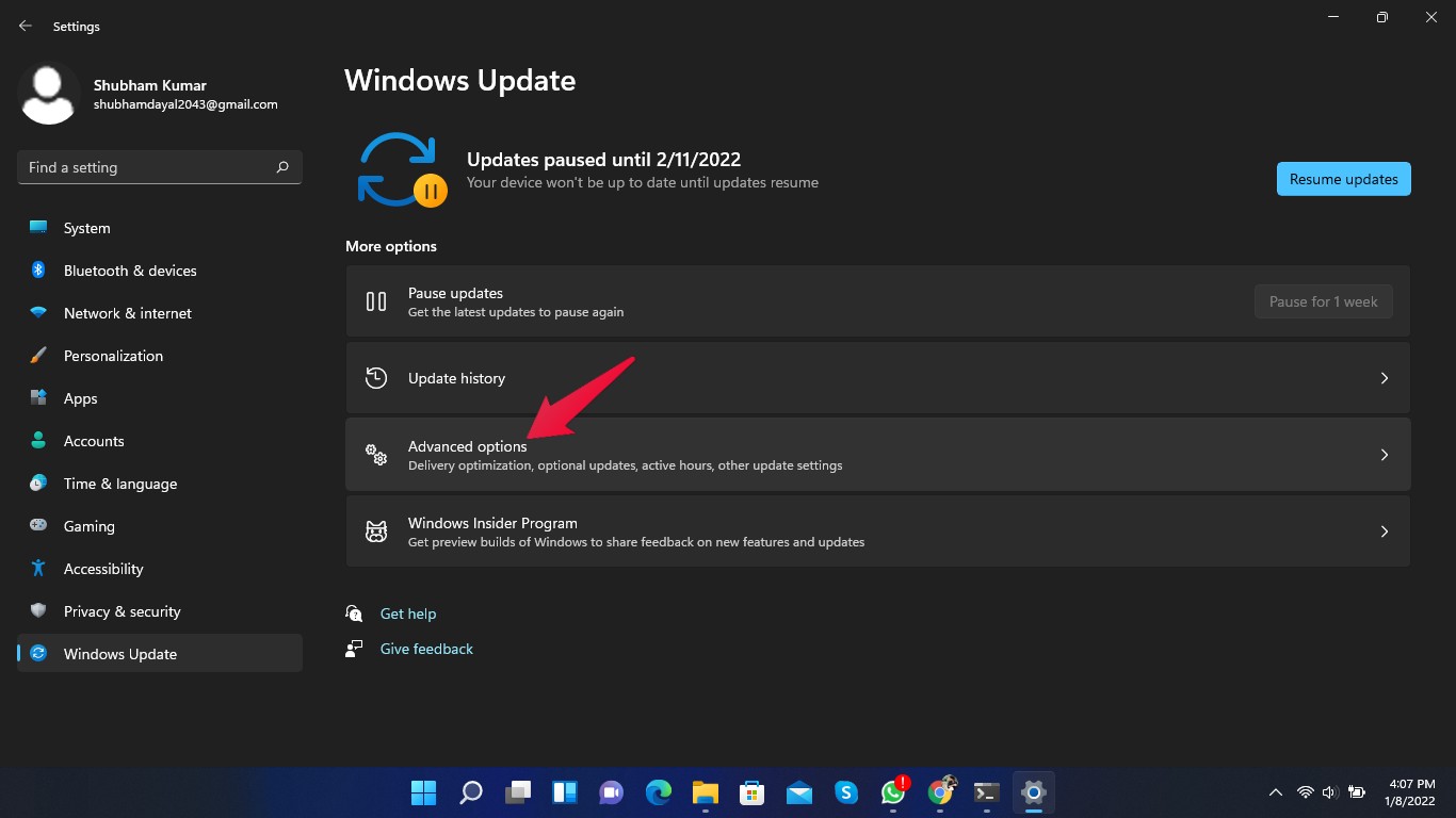 Параметры восстановления Windows