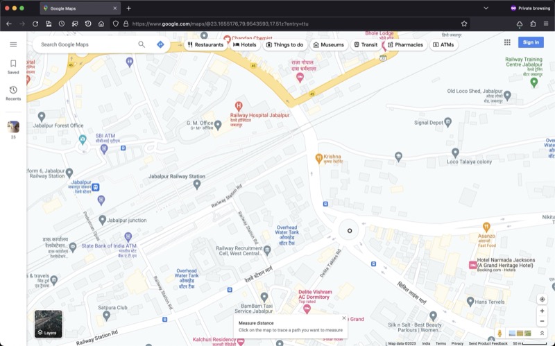 Выбор конечной точки в Google Maps