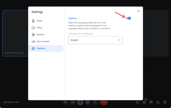 Субтитры включены в Settings