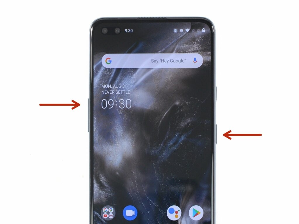 Принудительная перезагрузка OnePlus 9