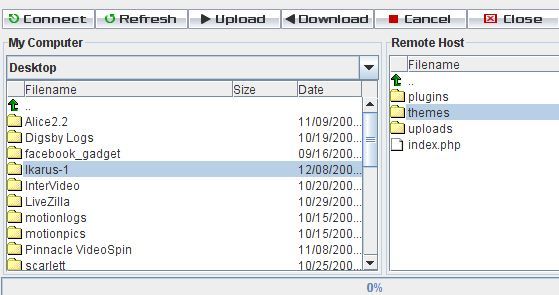 Панель опций темы в панели администратора