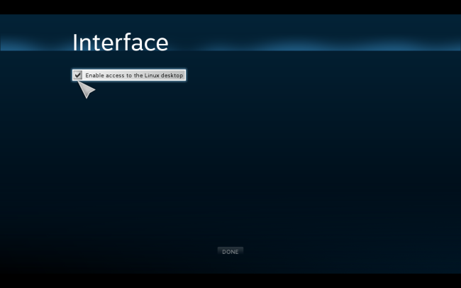 Включение доступа к рабочему столу Linux в SteamOS
