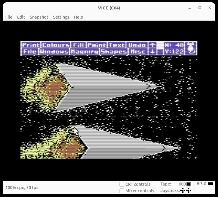 Эмуляция Commodore 64 в Vice