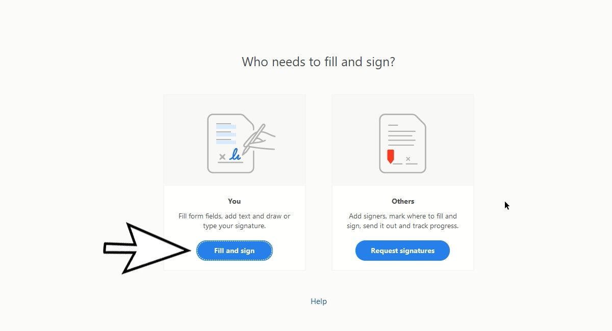 Интерфейс создания подписи в Adobe Reader