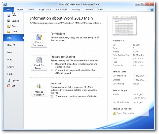 Загрузка документов Office 2010 в SkyDrive для Web Apps