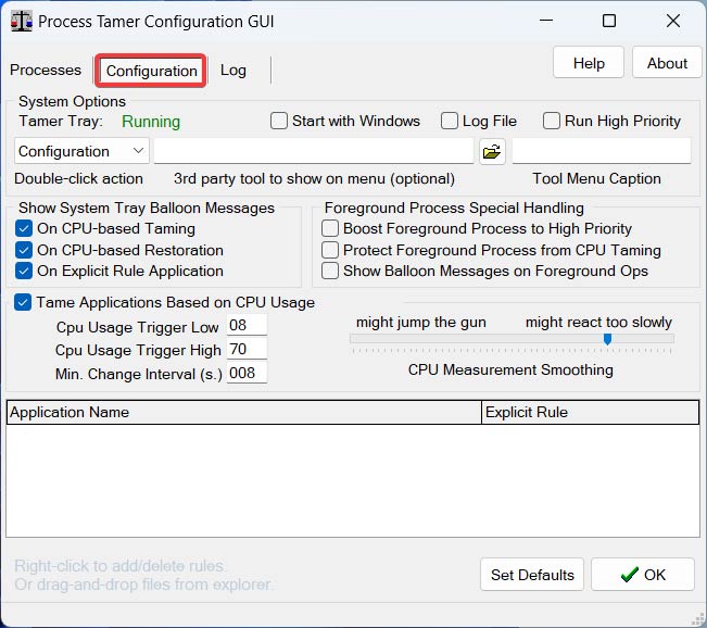 Управление отдельными приложениями во вкладке