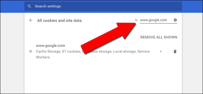 Список файлов cookie для www.google.com