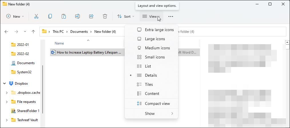 Проводник Windows с выделенным файлом
