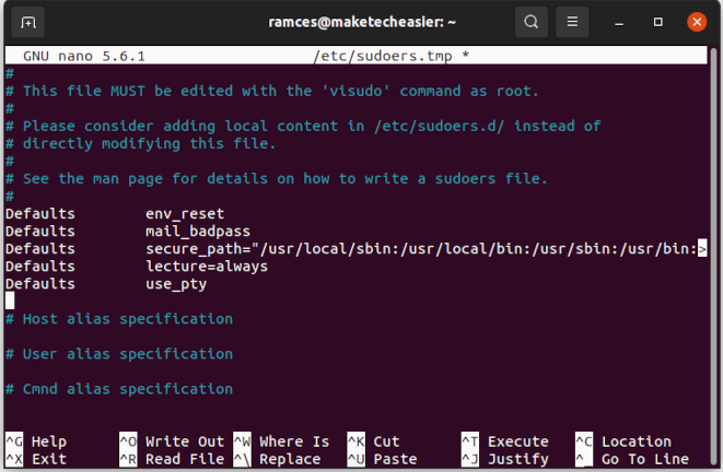 Опция use_pty в sudoers
