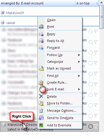 Outlook: правила для организации почты