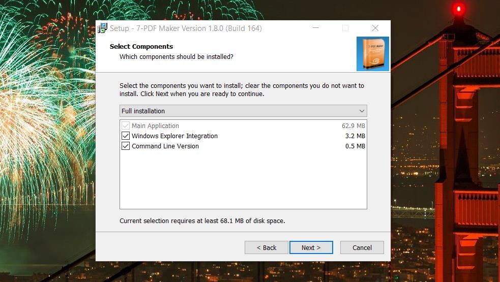 Чекбокс интеграции в Проводнике Windows в установщике 7‑PDF Maker