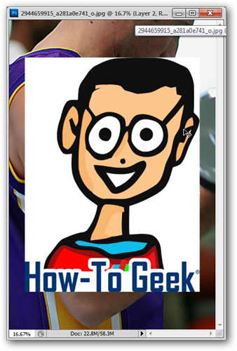 Вставка рисунка тату как новый слой