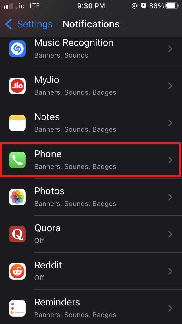 tap on Phone