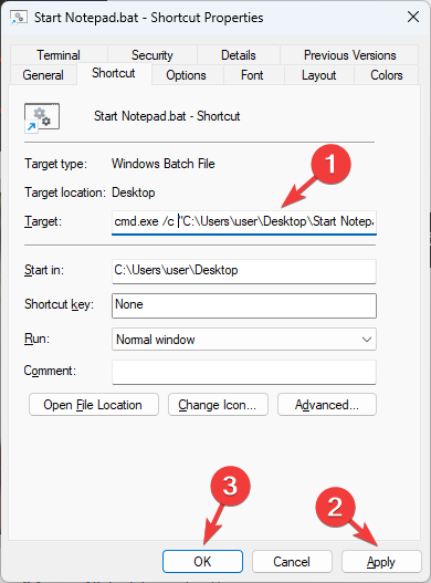 Контекстное меню ярлыка с опцией Закрепить на панели задач