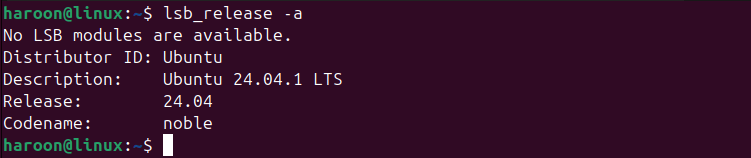 Version Checking Ubuntu