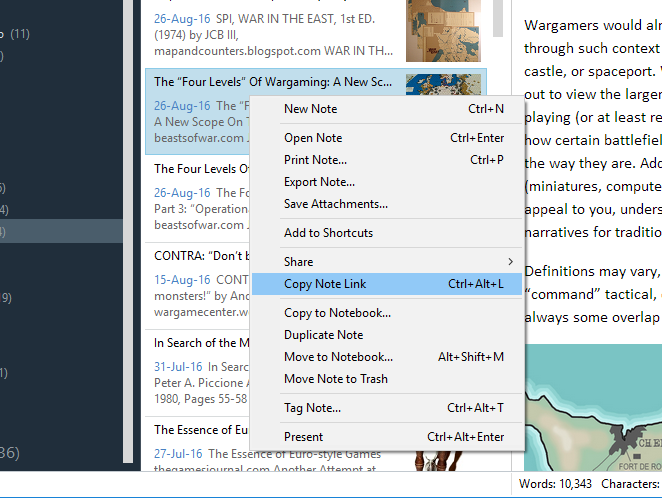 Связь между заметками с зелёными ссылками на macOS