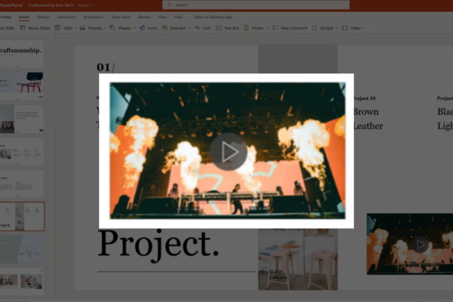Inserire un video in PowerPoint per il web