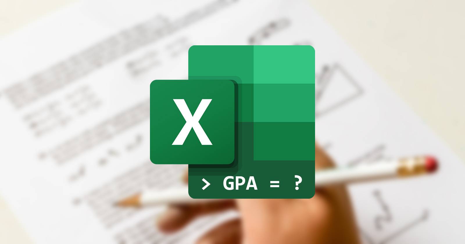 Логотип Excel с надписью GPA