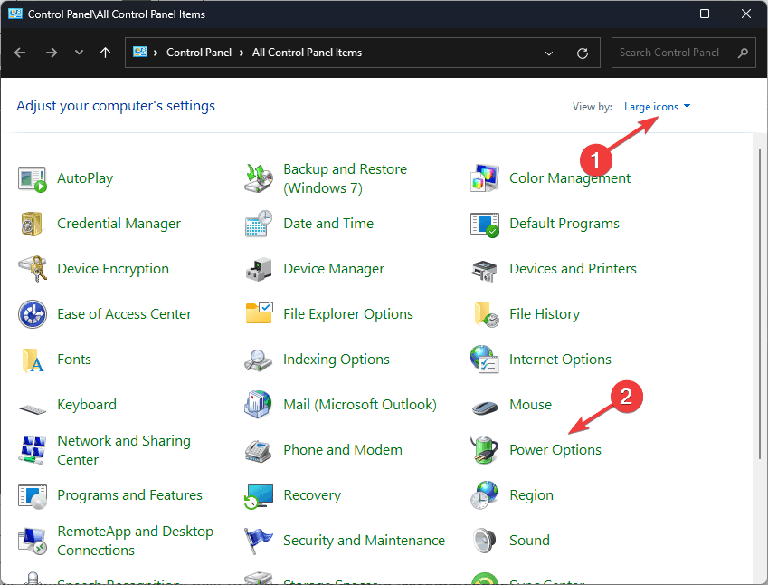 Параметры электропитания