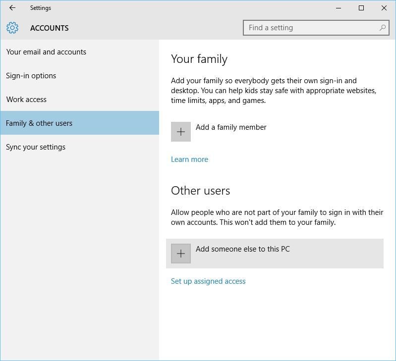 Добавление нового пользователя в Windows