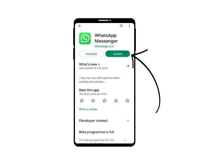 обновление WhatsApp в Play Store