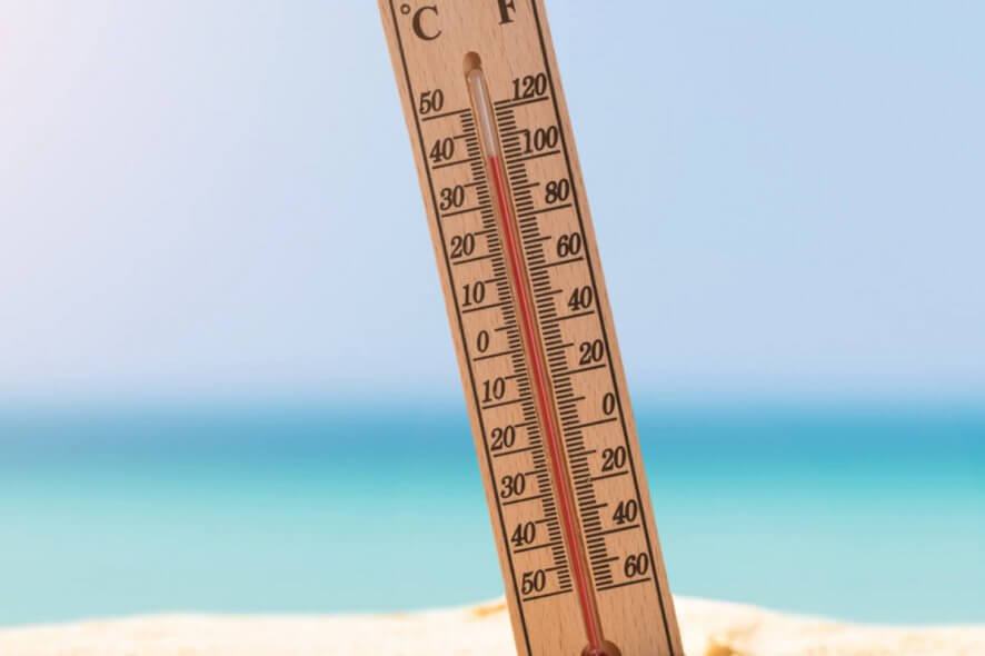 Температура на панели задач Windows 10