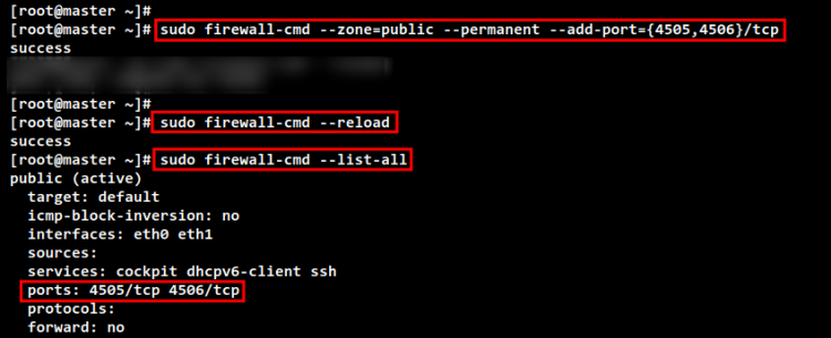 Firewalld с правилами для Salt