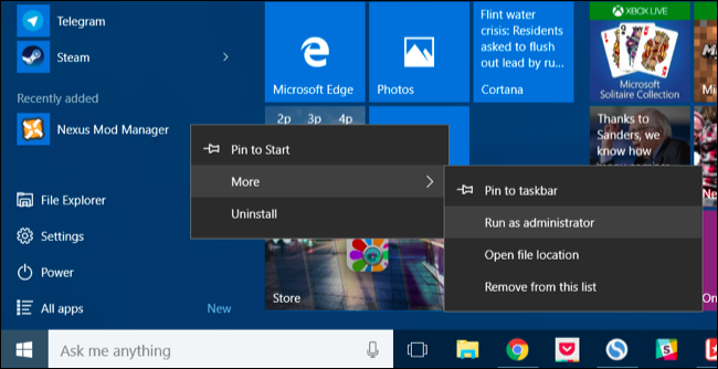Настройка запуска NMM от имени администратора