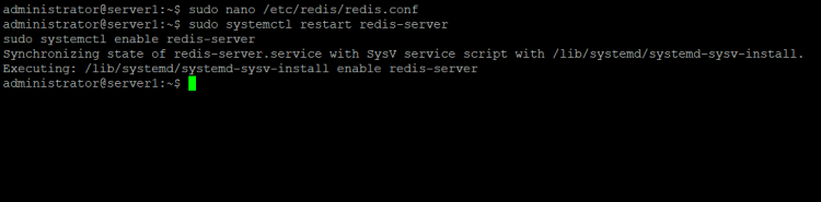 Перезапуск Redis для применения изменений