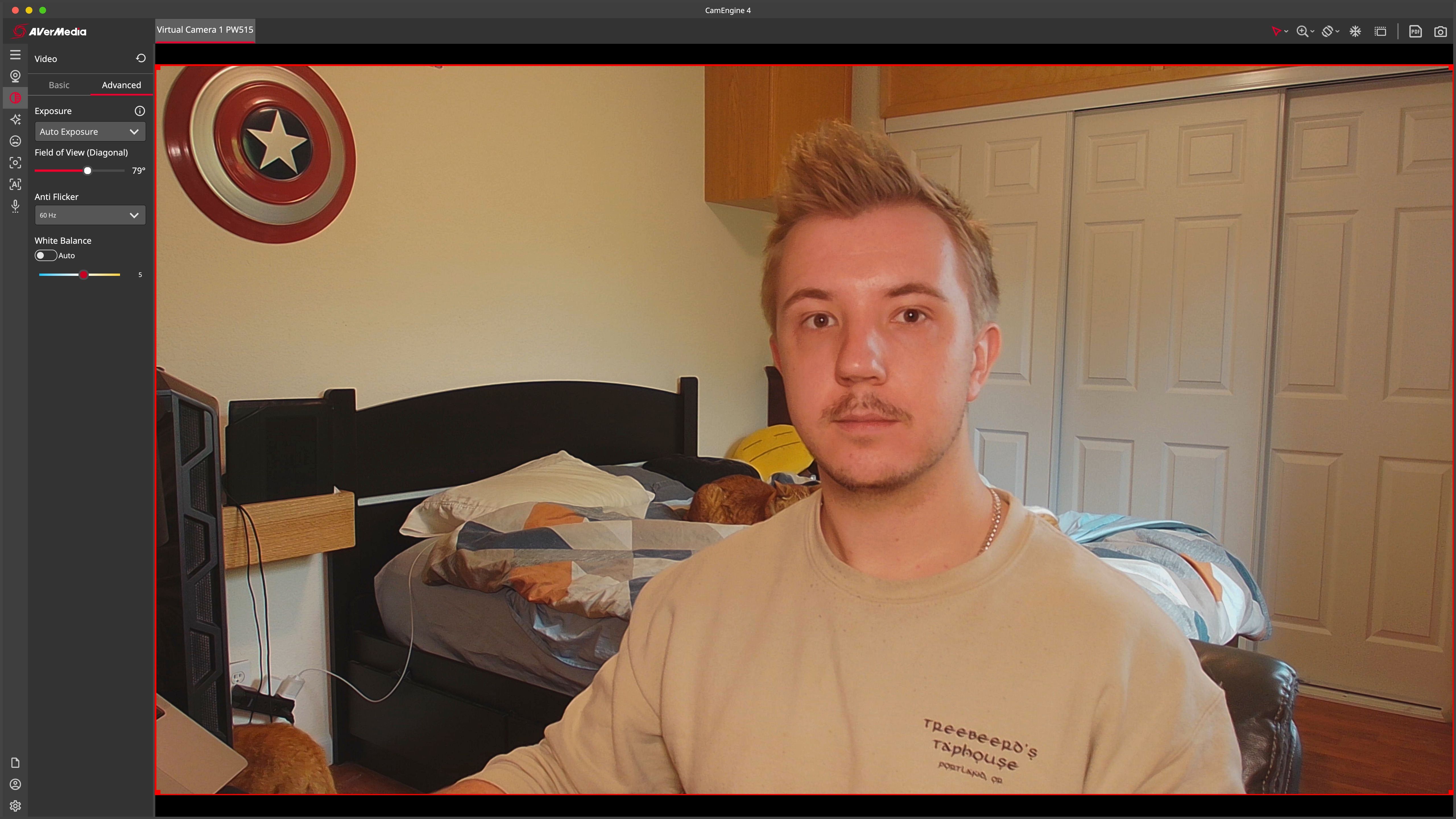 Too warm white balance example