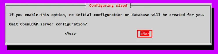 Переконфигурация slapd