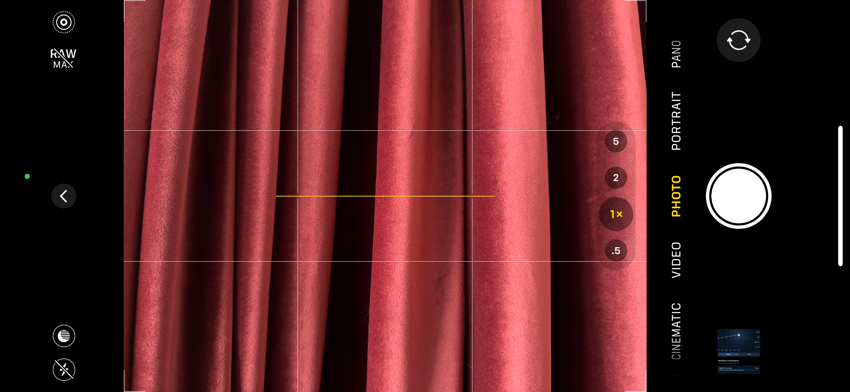 Использование сетки в камере iPhone для правила третей