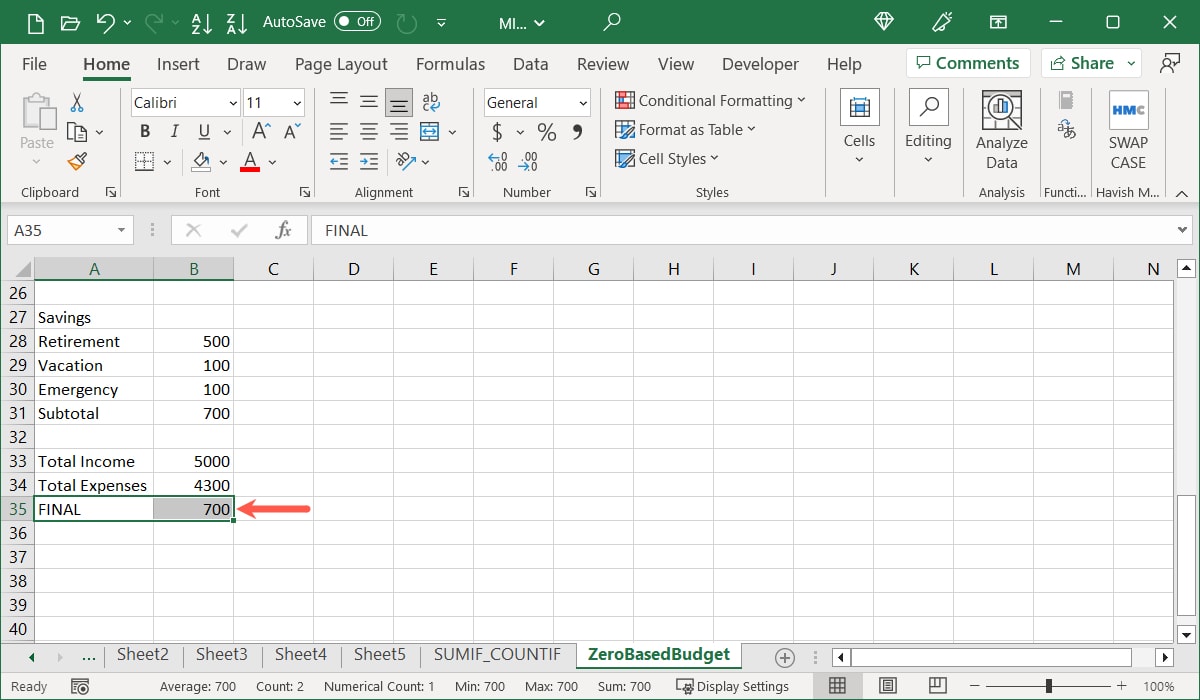 Баланс бюджета больше нуля — нужно распределить остаток