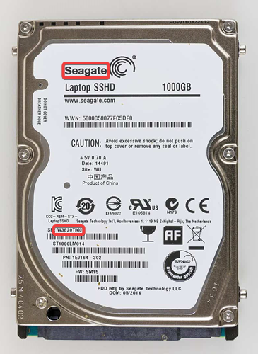 Информация о диске и его спецификациях