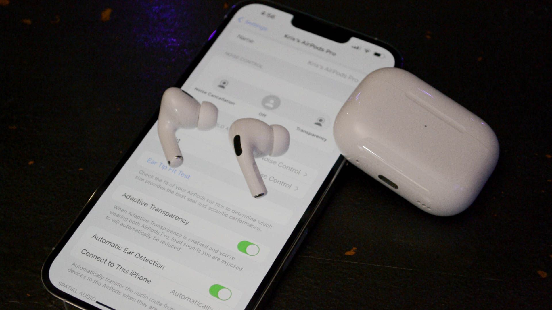 Adaptive Audio на AirPods Pro — настройка
