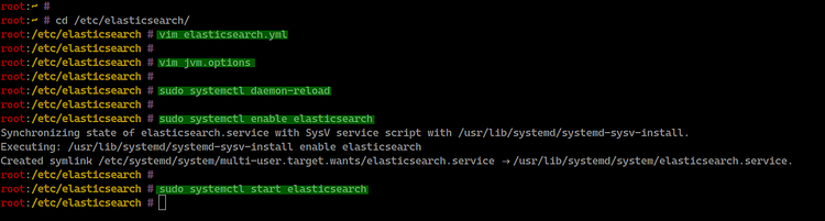 Configuración y arranque de Elasticsearch