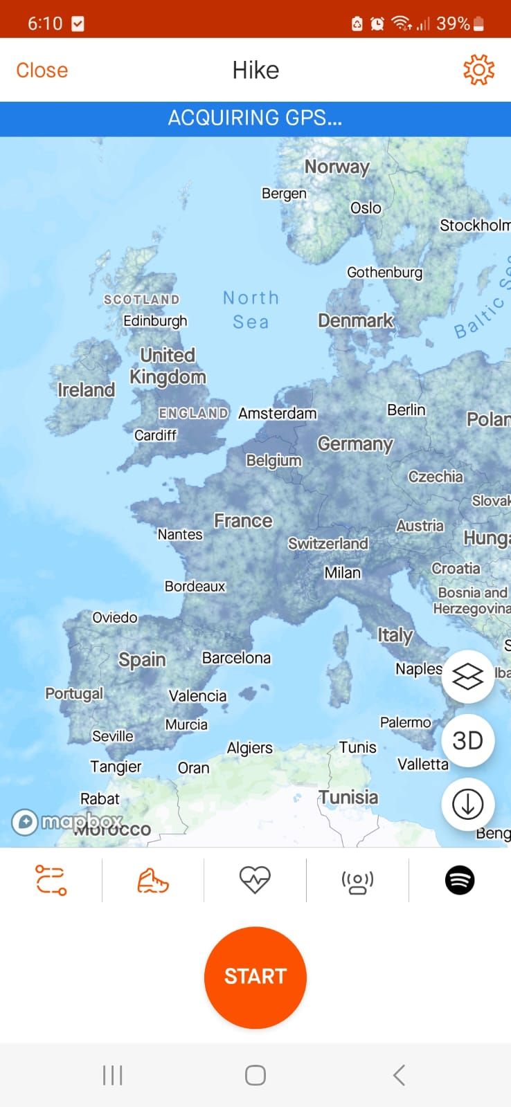 Воспроизведение Spotify во время пробежки в Strava